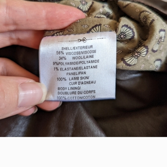 Vintage PORTS 1961  jacket coat blazer brown women's designer size 14 - Picture 9 of 9